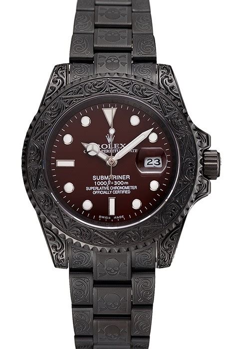 rolex submariner skull limited edition replica|genuine rolex submariner.